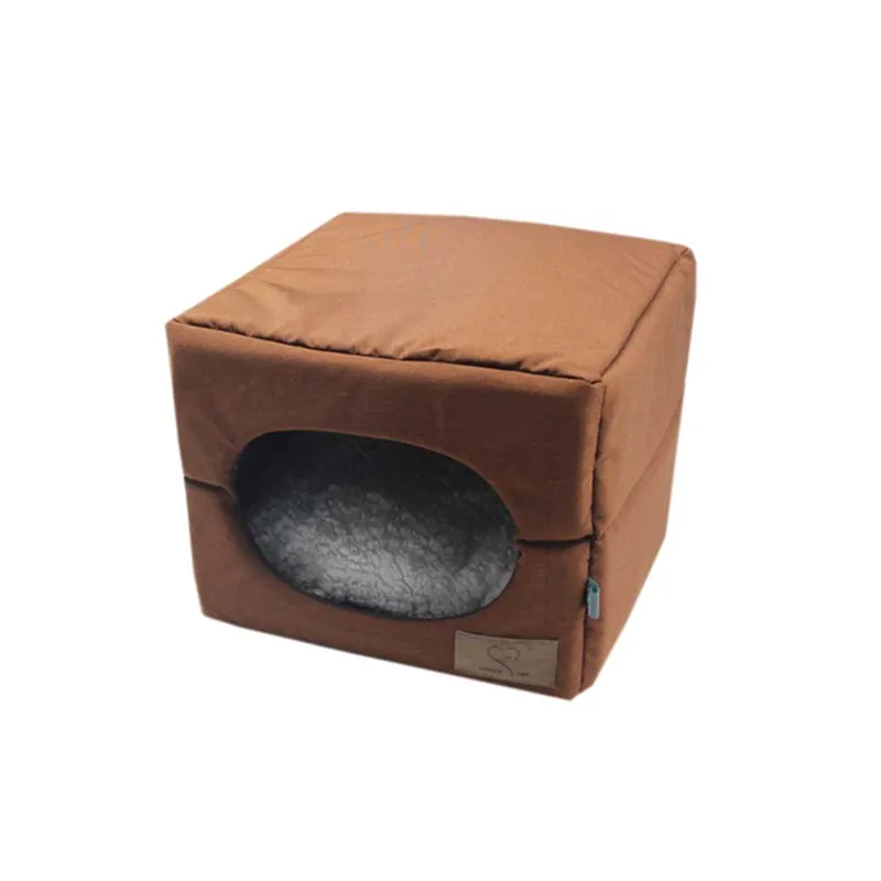 Cat Beds for Indoor Cats - Large Cat House for Pet Cat Cave Box House